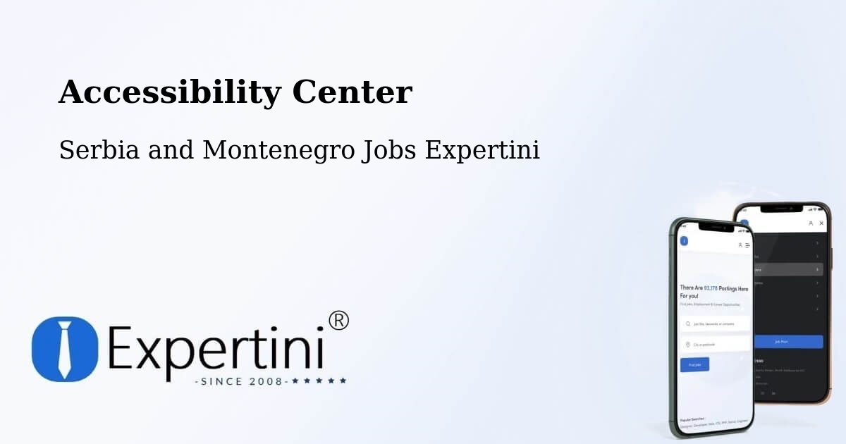 Accessibility Statement – Vanier - Serbia and Montenegro Jobs Expertini